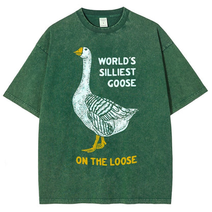 World's Silliest Goose Vintage Distressed T-shirt