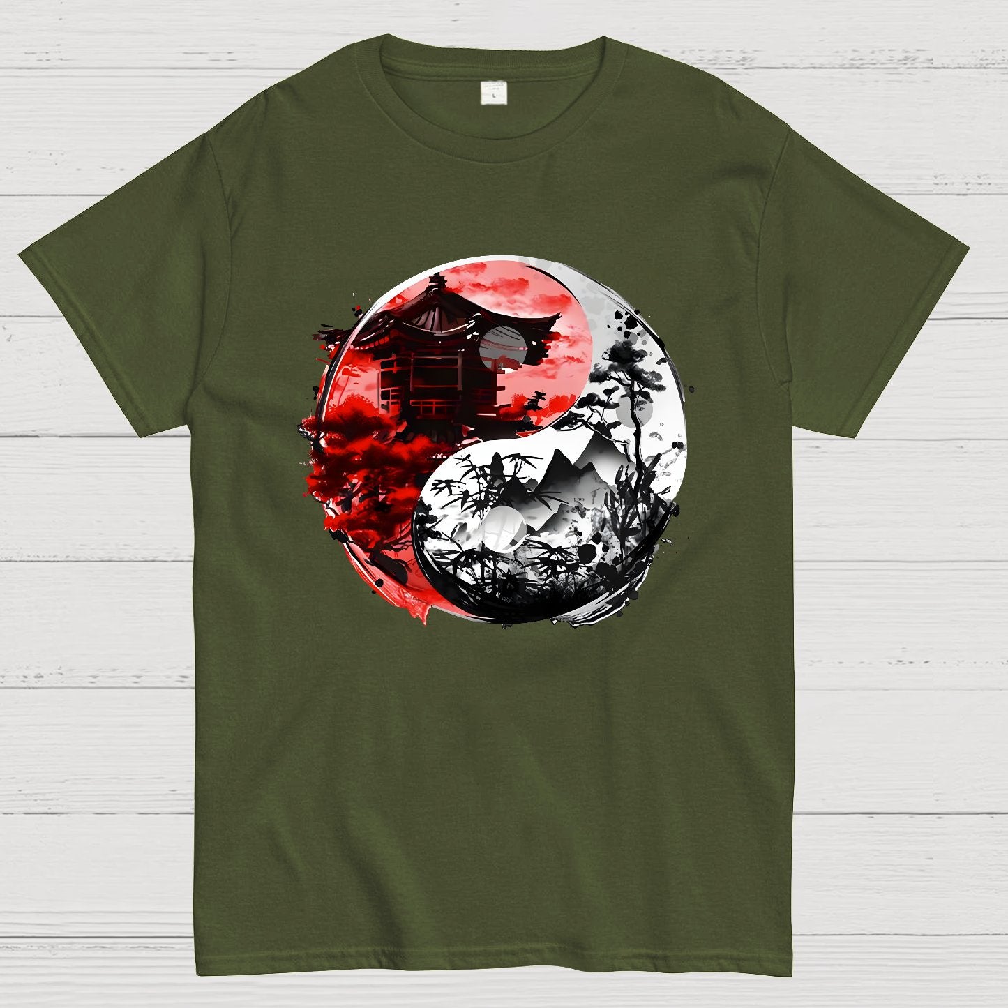 Temple Yin yang Geek T-Shirt