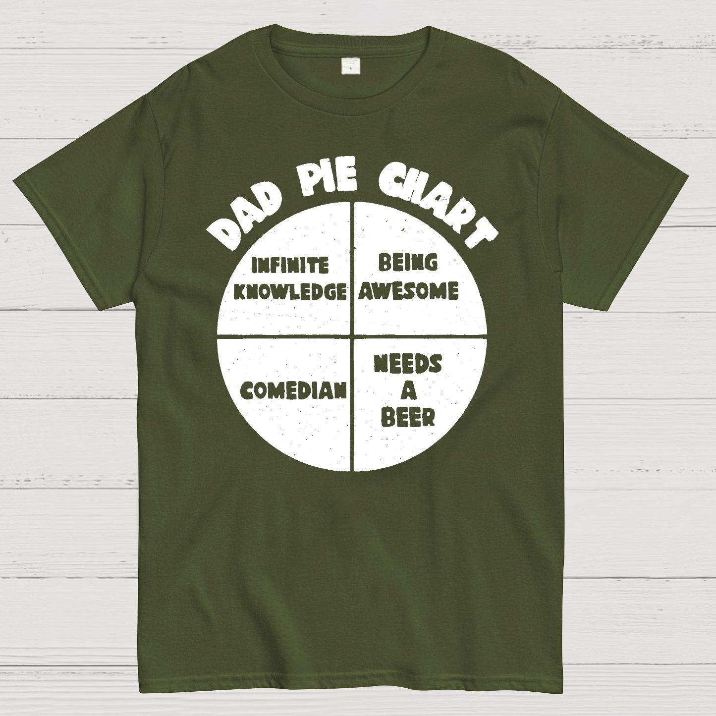 Dad Pie Chart Geek T-Shirt