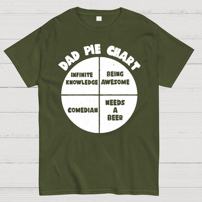 Dad Pie Chart Geek T-Shirt