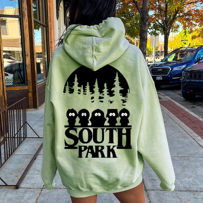 Stranger Park Inspired Art Printed Back Unisex Cotton Hoodie