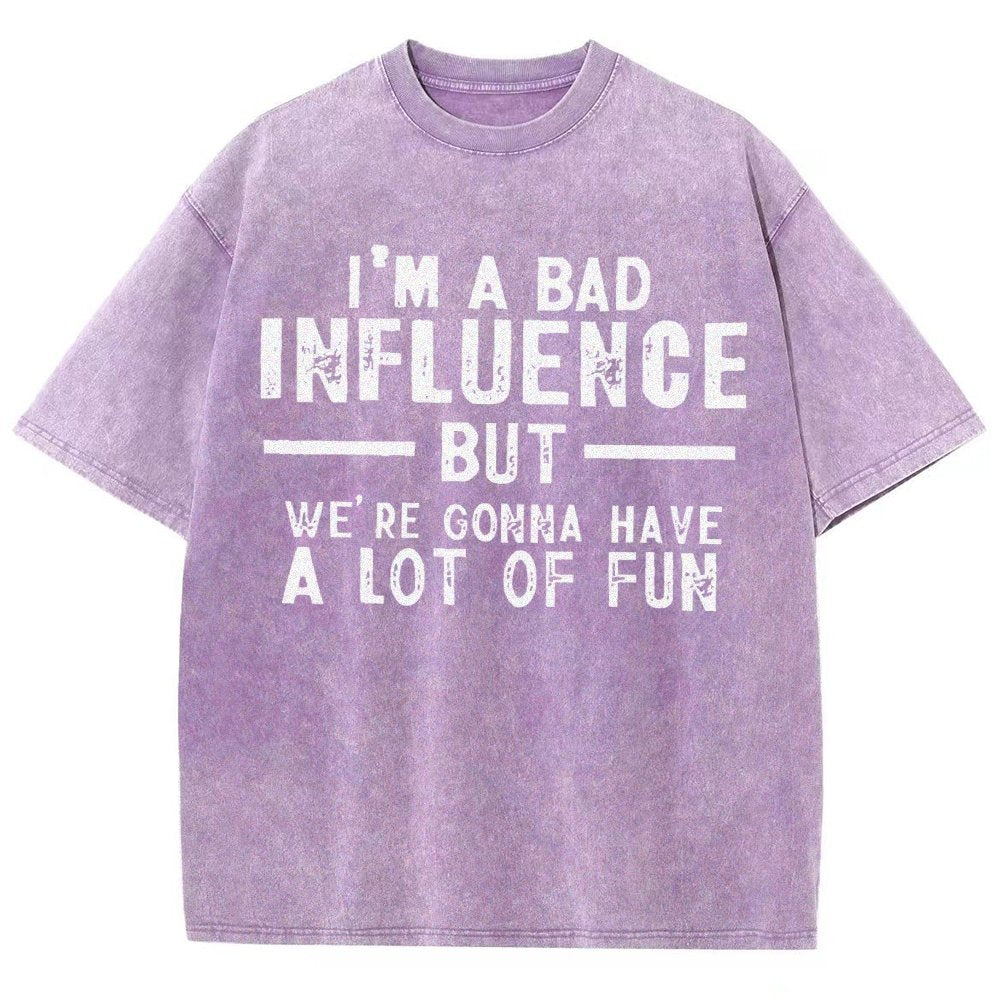I'm a Bad Vintage Distressed T-shirt