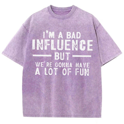 I'm a Bad Vintage Distressed T-shirt