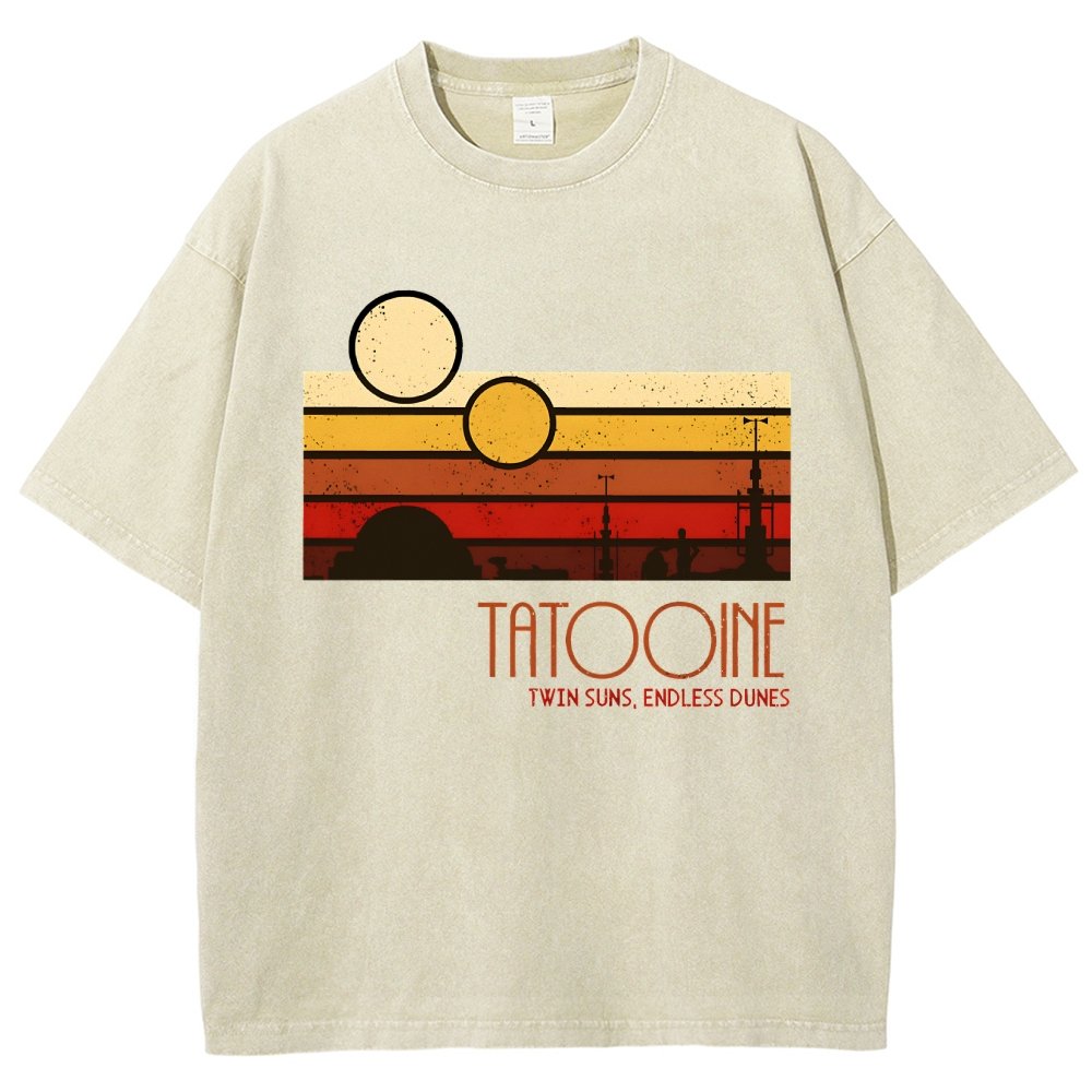 Dual Suns, Limitless Dunes Vintage Distressed T-shirt