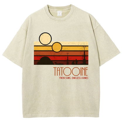 Dual Suns, Limitless Dunes Vintage Distressed T-shirt