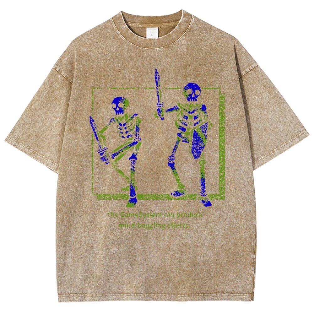 MIND-BOGGLING SKELETONS Vintage Distressed T-shirt