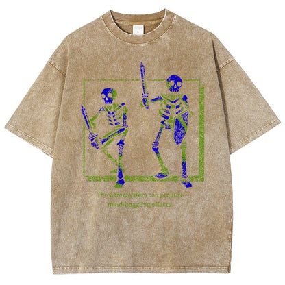 MIND-BOGGLING SKELETONS Vintage Distressed T-shirt