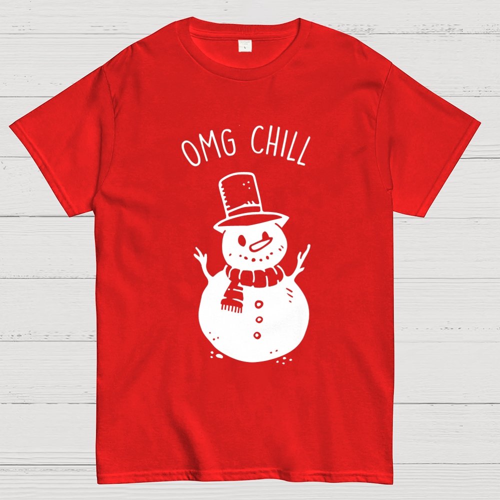 OMG Chill Christmas Geek T-Shirt