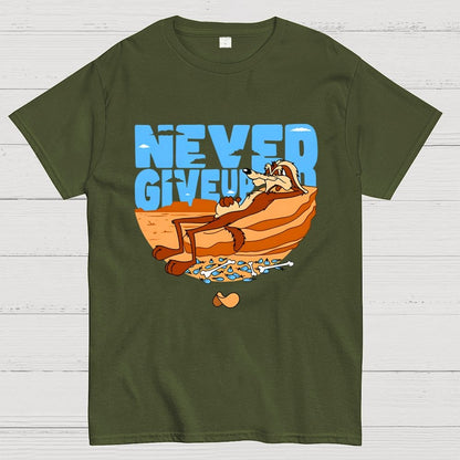 Never Give Up Geek T-Shirt