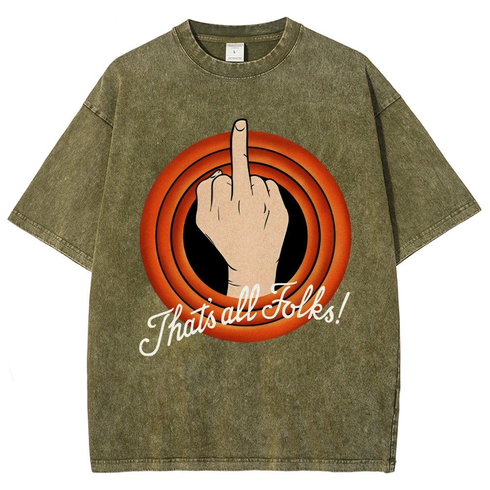 That's All Folks Vintage Distressed T-shirt
