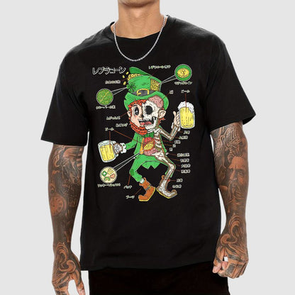 LEPRECHAUN ANATOMY-St. Patrick's Day Geek T-Shirt