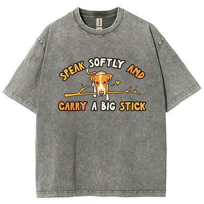 Speak Softly And Carry A Big Stick Vintage Distressed T-shirt