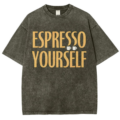 Espresso Yourself Vintage Distressed T-shirt