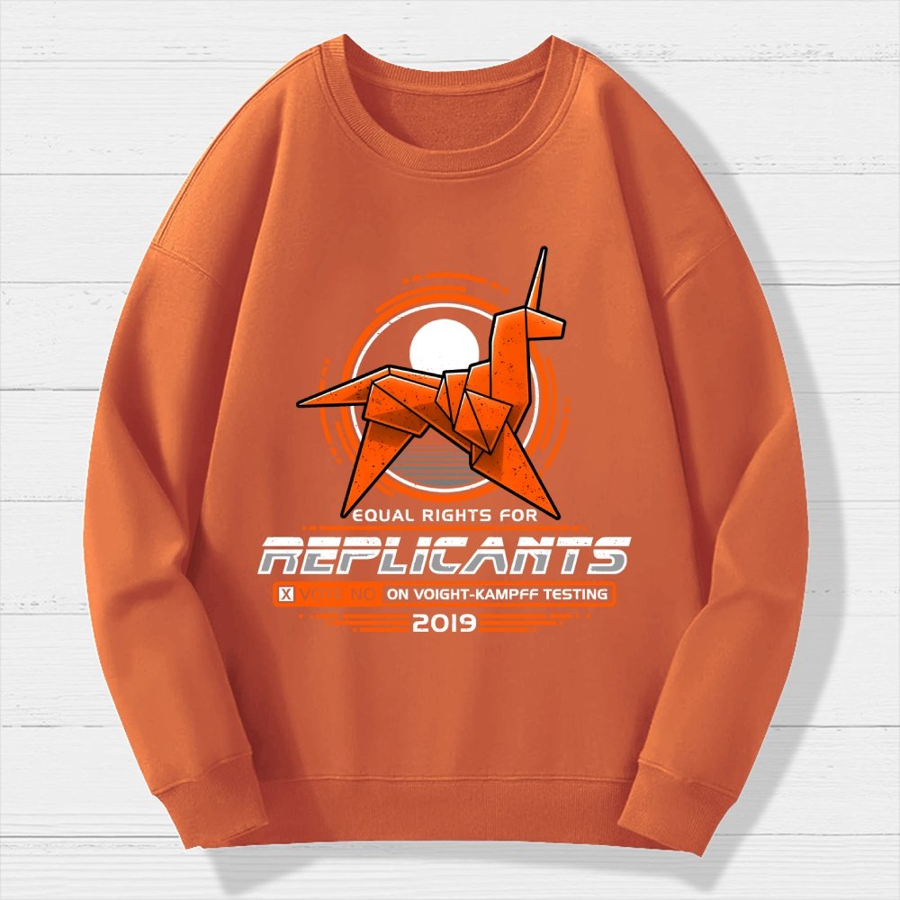 Equal Rights for Synthetic Beings Geek Cotton Sweatshirt
