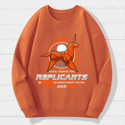 Equal Rights for Synthetic Beings Geek Cotton Sweatshirt