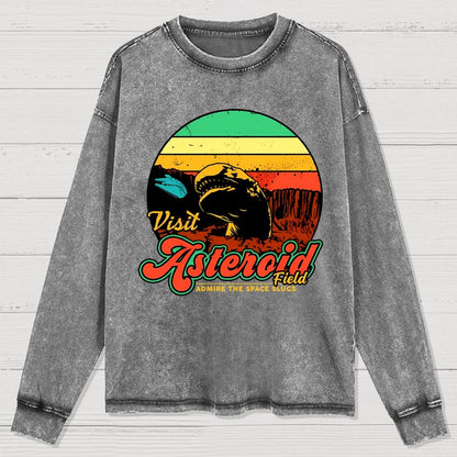 Visit the Asteroid Field Washed Long Sleeve Tee