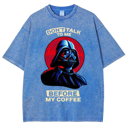 Don’t Talk to Me Before Coffee Vintage Distressed T-shirt