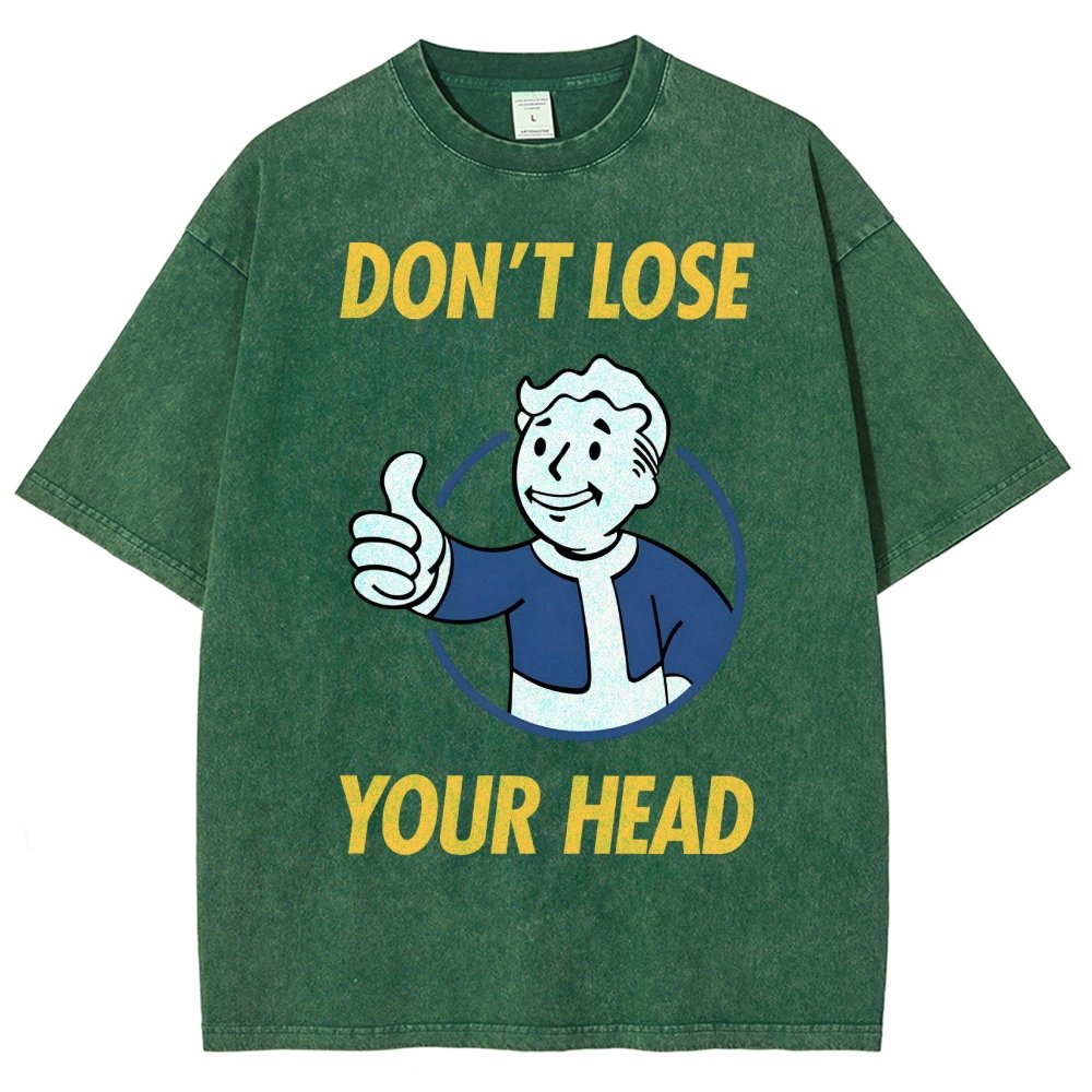 Don't Lose Your Head  Vintage Distressed T-shirt