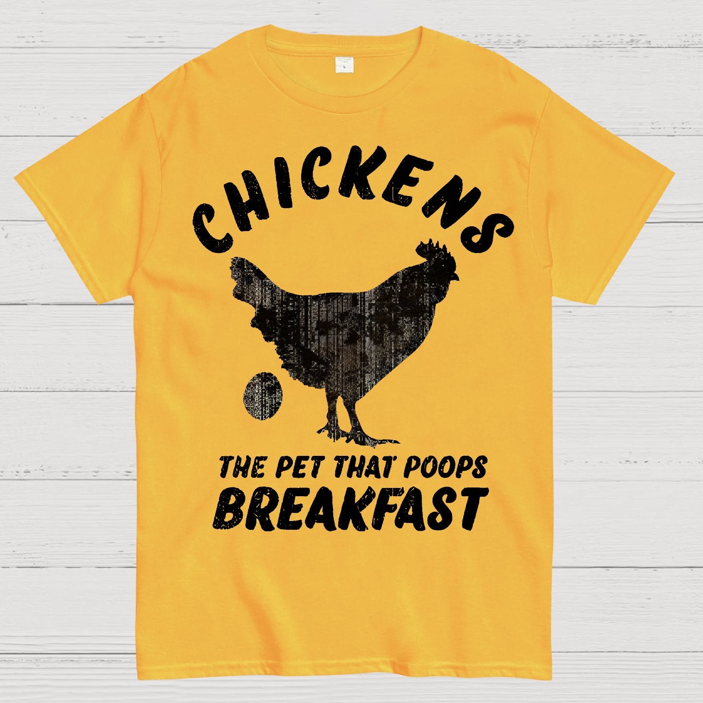 Chickens Poop Breakfast Geek T-Shirt