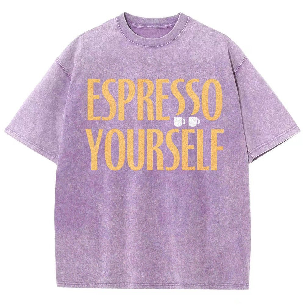Espresso Yourself Vintage Distressed T-shirt