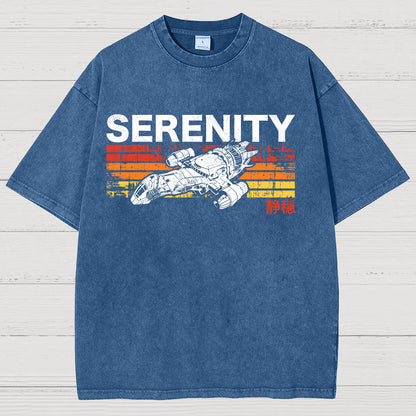 Retro Firefly Starship Vintage Distressed T-shirt