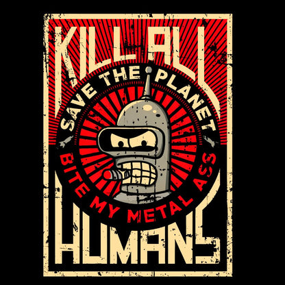 Save The Earth And Kill All Humans Nerdy Dont Panic Geek Cotton Sweatshirt