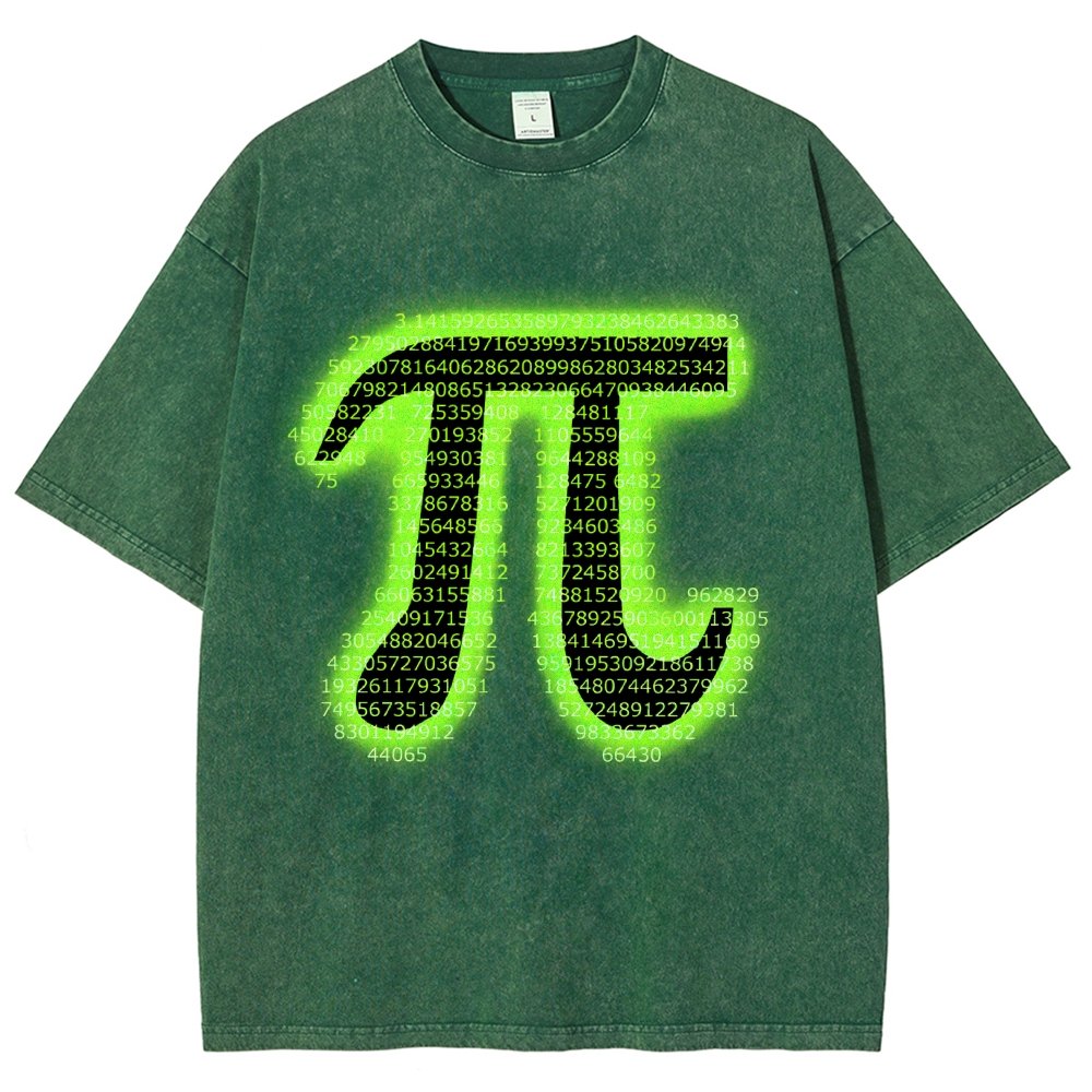 Pi Vintage Distressed T-shirt