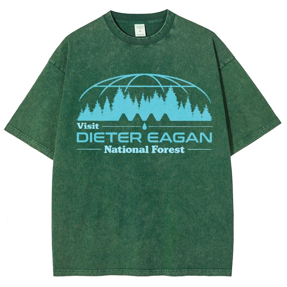 Visit Dieter Eagan National Forest Vintage Distressed T-shirt