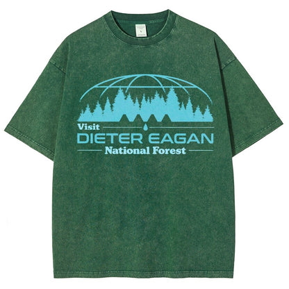 Visit Dieter Eagan National Forest Vintage Distressed T-shirt