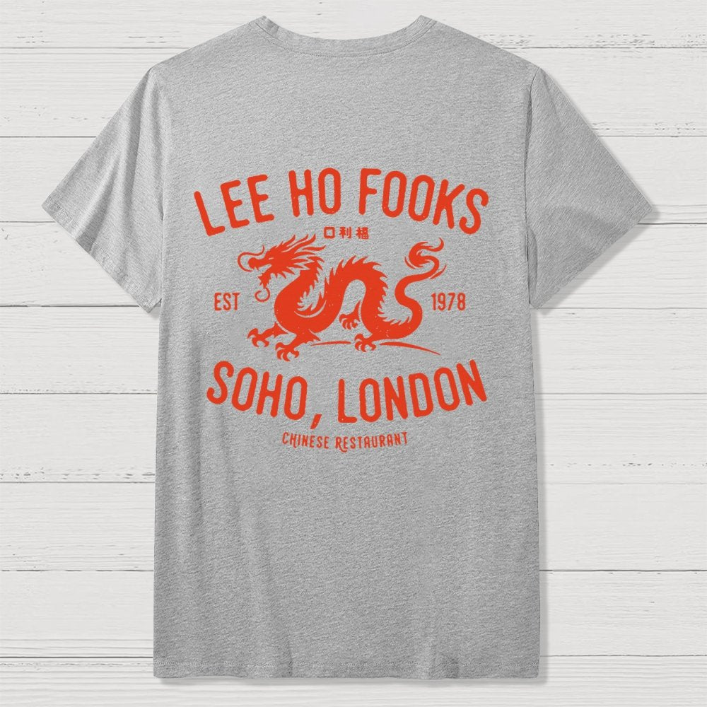 Lee Ho Fooks Vintage Resto Back Printing Geek T-Shirt