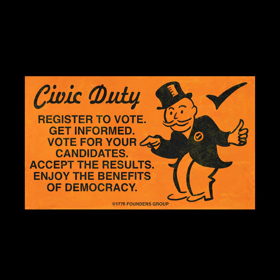 Civic Duty Card.Sarcasm Geek T-Shirt