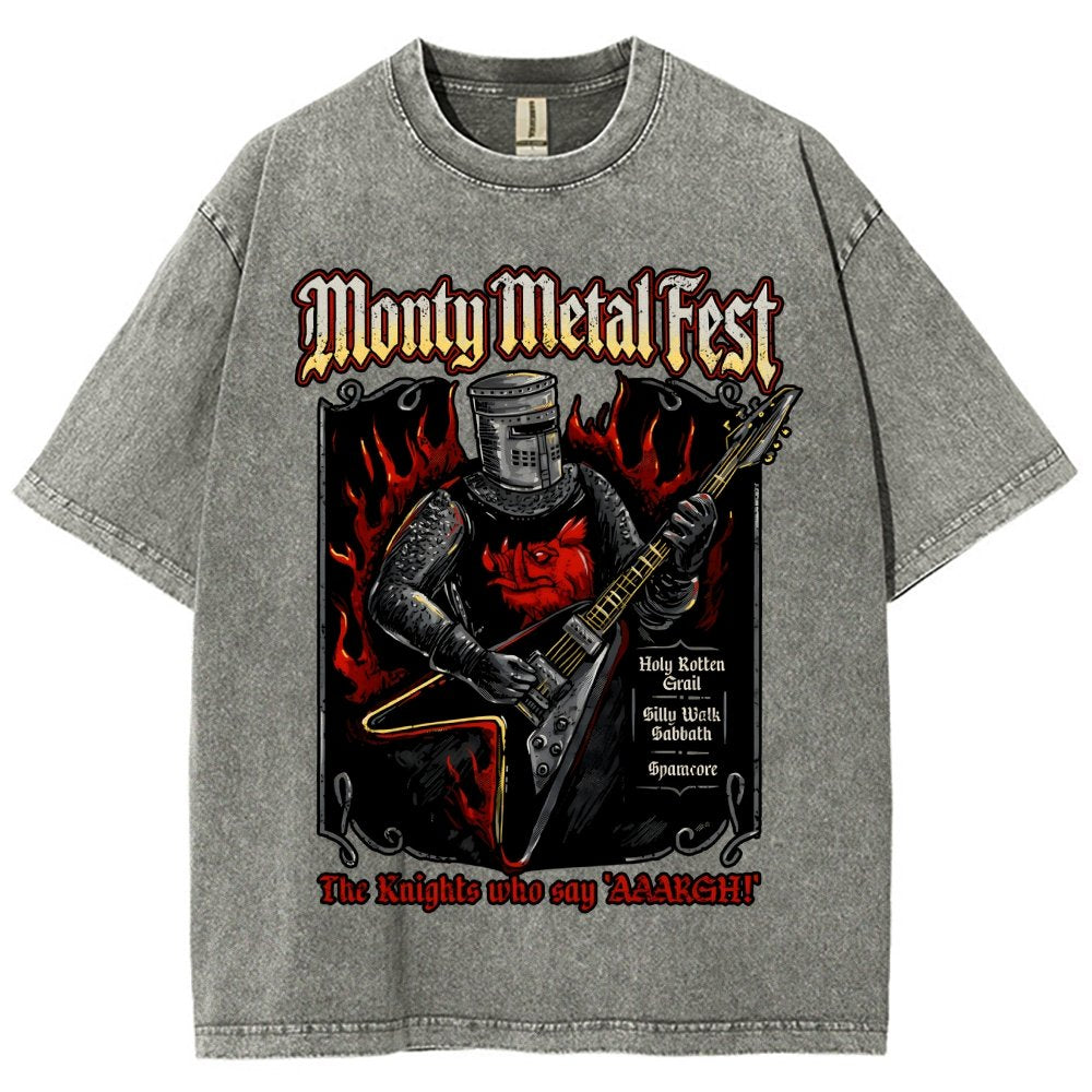 Monty Metal Fest Vintage Distressed T-shirt