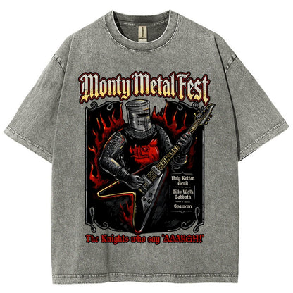 Monty Metal Fest Vintage Distressed T-shirt