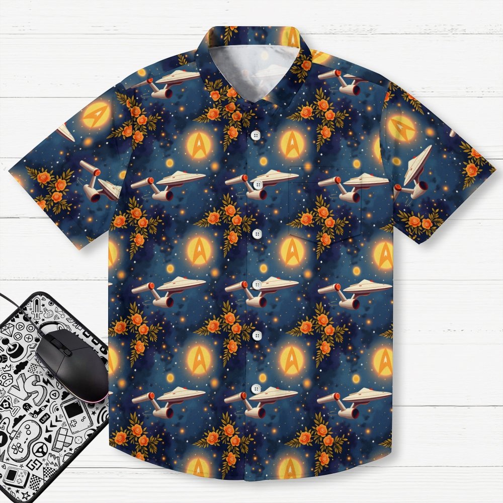 Flower Space Explorer Art Geek Hawaiian Shirt