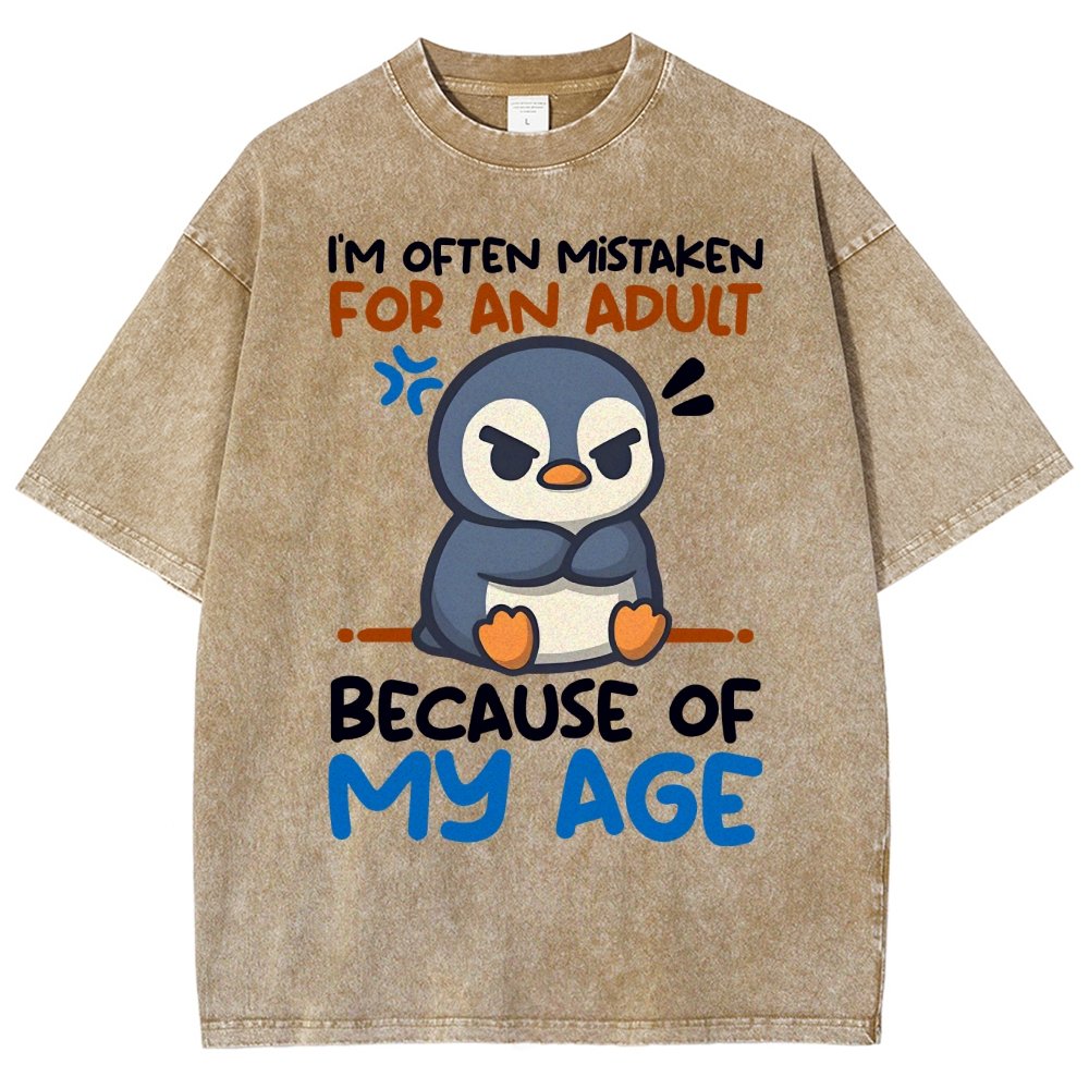 Penguin Often Mistaken For An Adult Vintage Distressed T-shirt