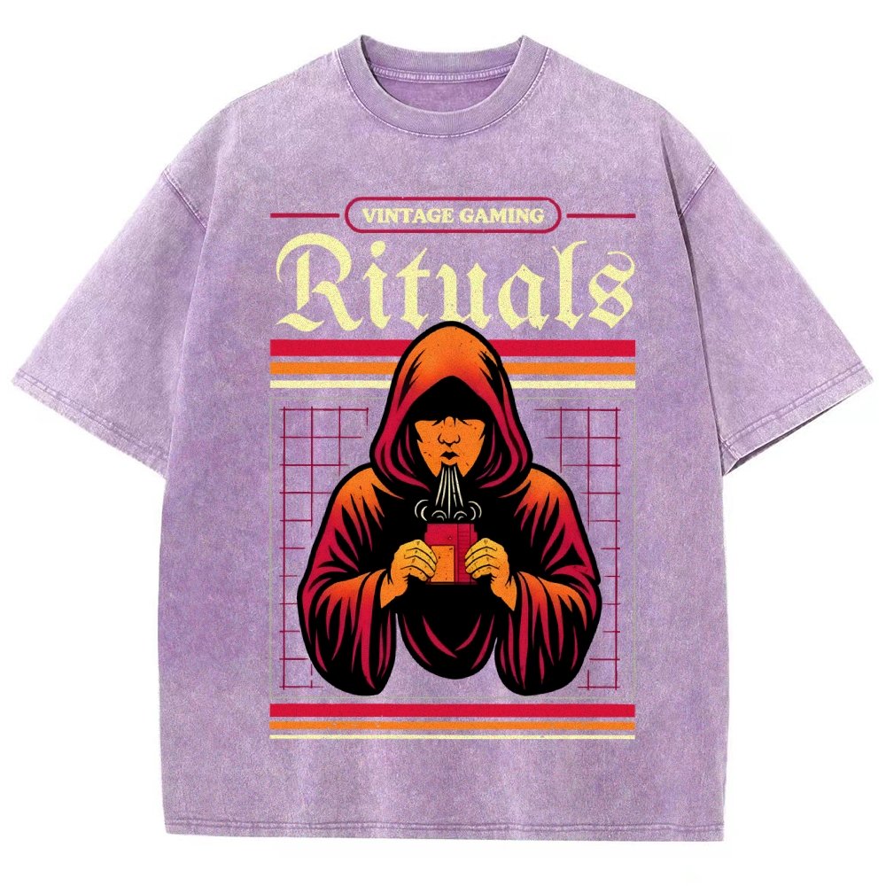 Vintage Gaming Rituals Buy Now Vintage Distressed T-shirt
