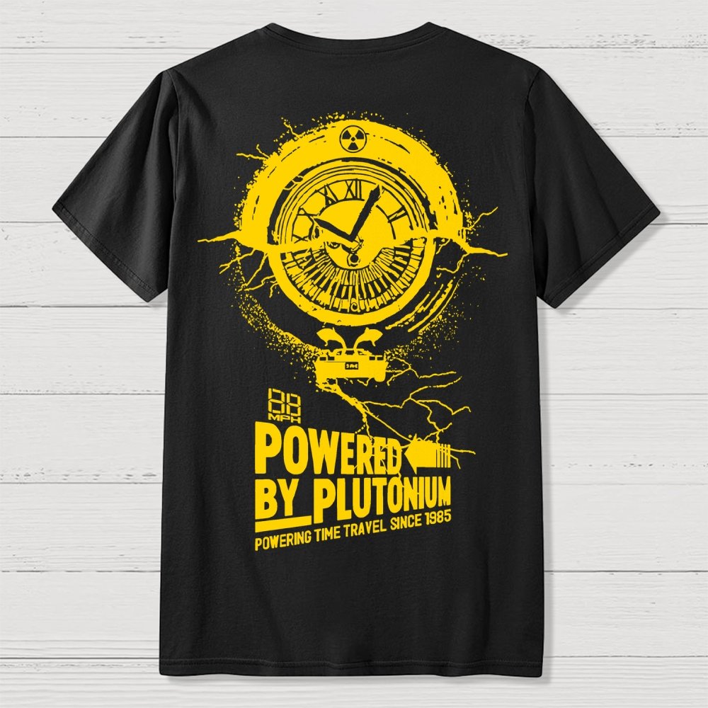 Plutonium Power Front And Back Printing Geek T-Shirt