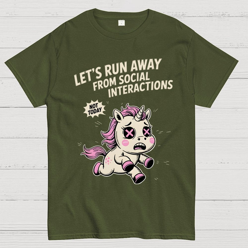 Let's Run Away Geek T-Shirt