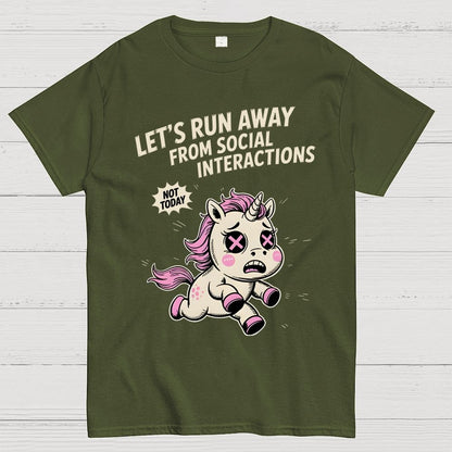 Let's Run Away Geek T-Shirt