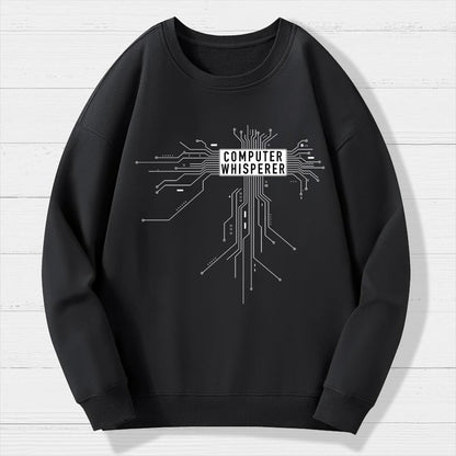 Computer Whisperer Geek Cotton Sweatshirt