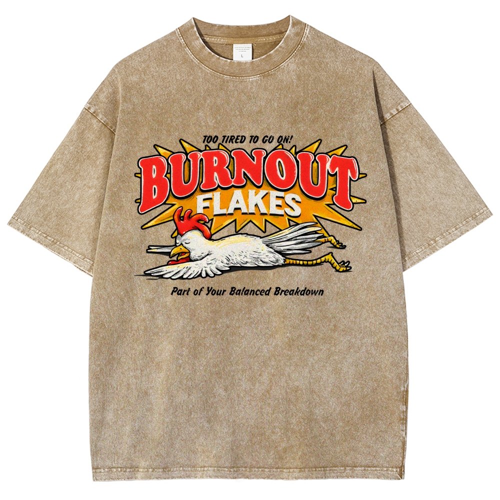 Burnout Flakes Vintage Distressed T-shirt