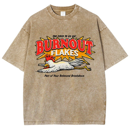 Burnout Flakes Vintage Distressed T-shirt