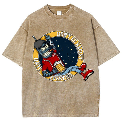 Don't Discriminate Against Race Vintage Distressed T-shirt