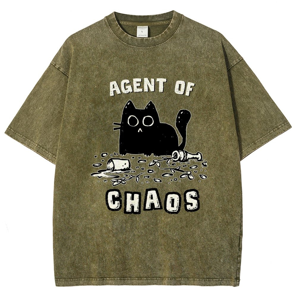 Agent of Chaos Vintage Distressed T-shirt