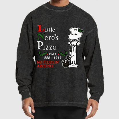 Local Pizza Joint Washed Long Sleeve Tee