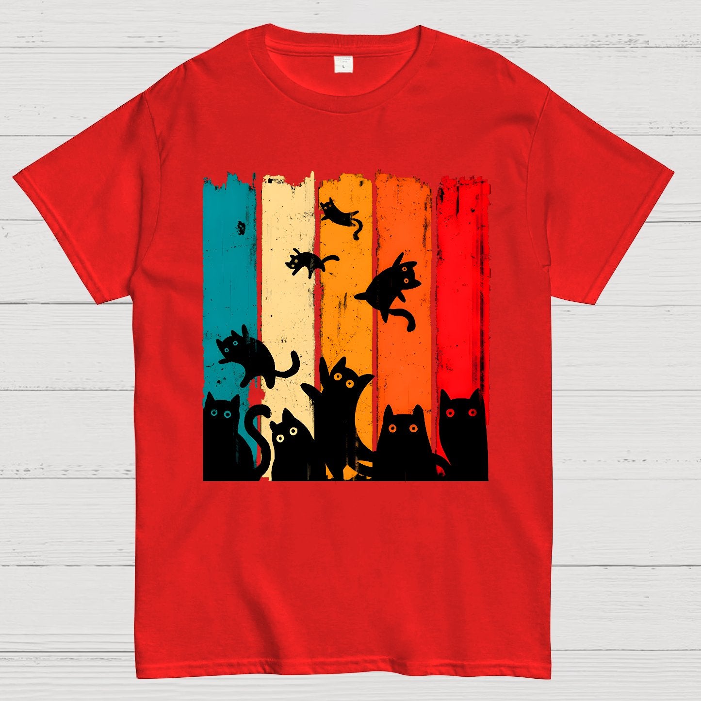 Retro Kitty Chaos Geek T-Shirt