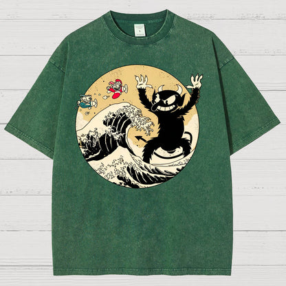 The Great Retro Game Battle Vintage Distressed T-shirt