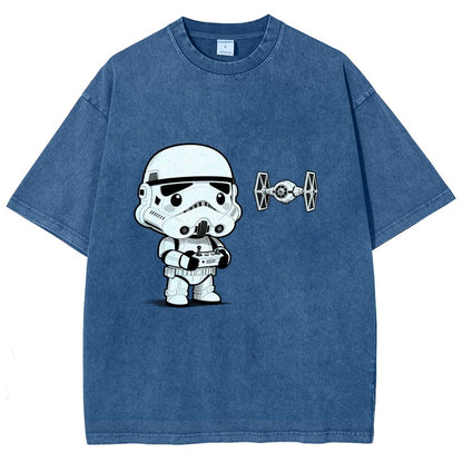 Soldiers learn about drones Vintage Distressed T-shirt