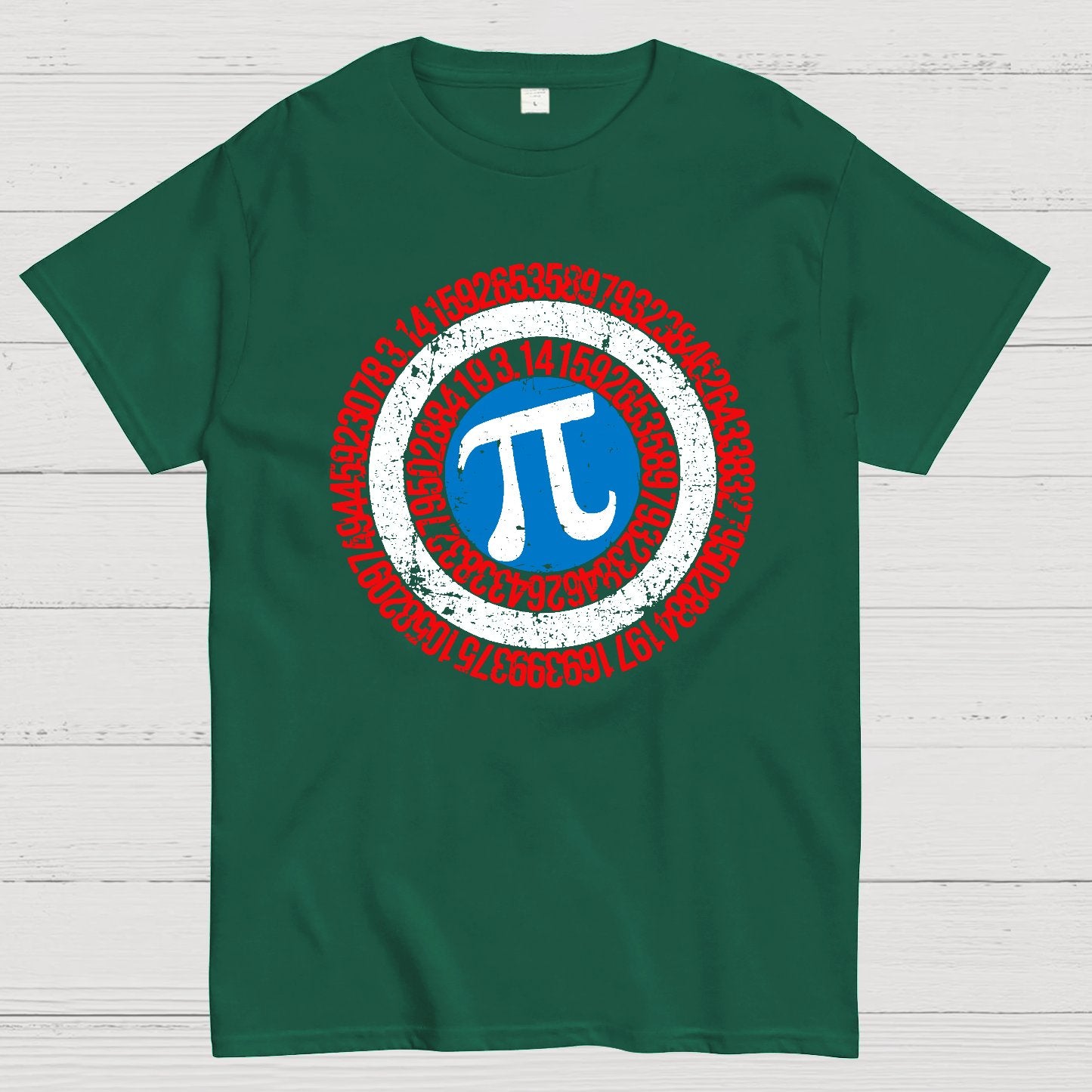 Pi Day Hero Shield Geek T-Shirt