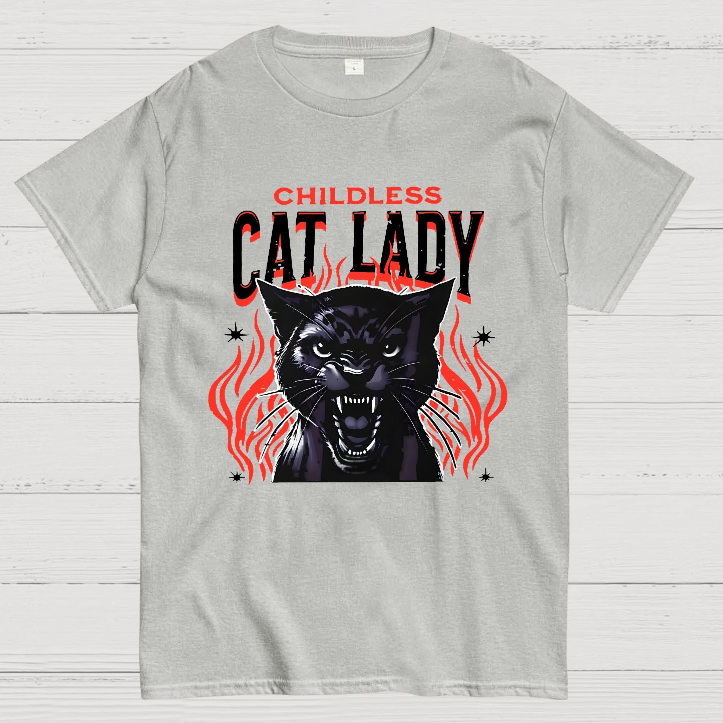 Childless Cat Lady Cat Ladies Nerd T-Shirt